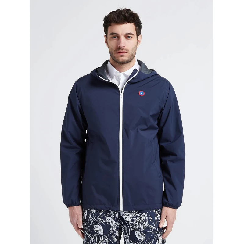 Veste Imperméable Courte Passy Indigo Bleu - Flotte