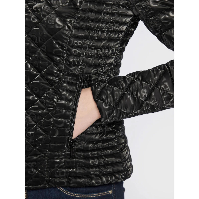 Veste New Vona Logo Noir Femme - Guess – Image 4